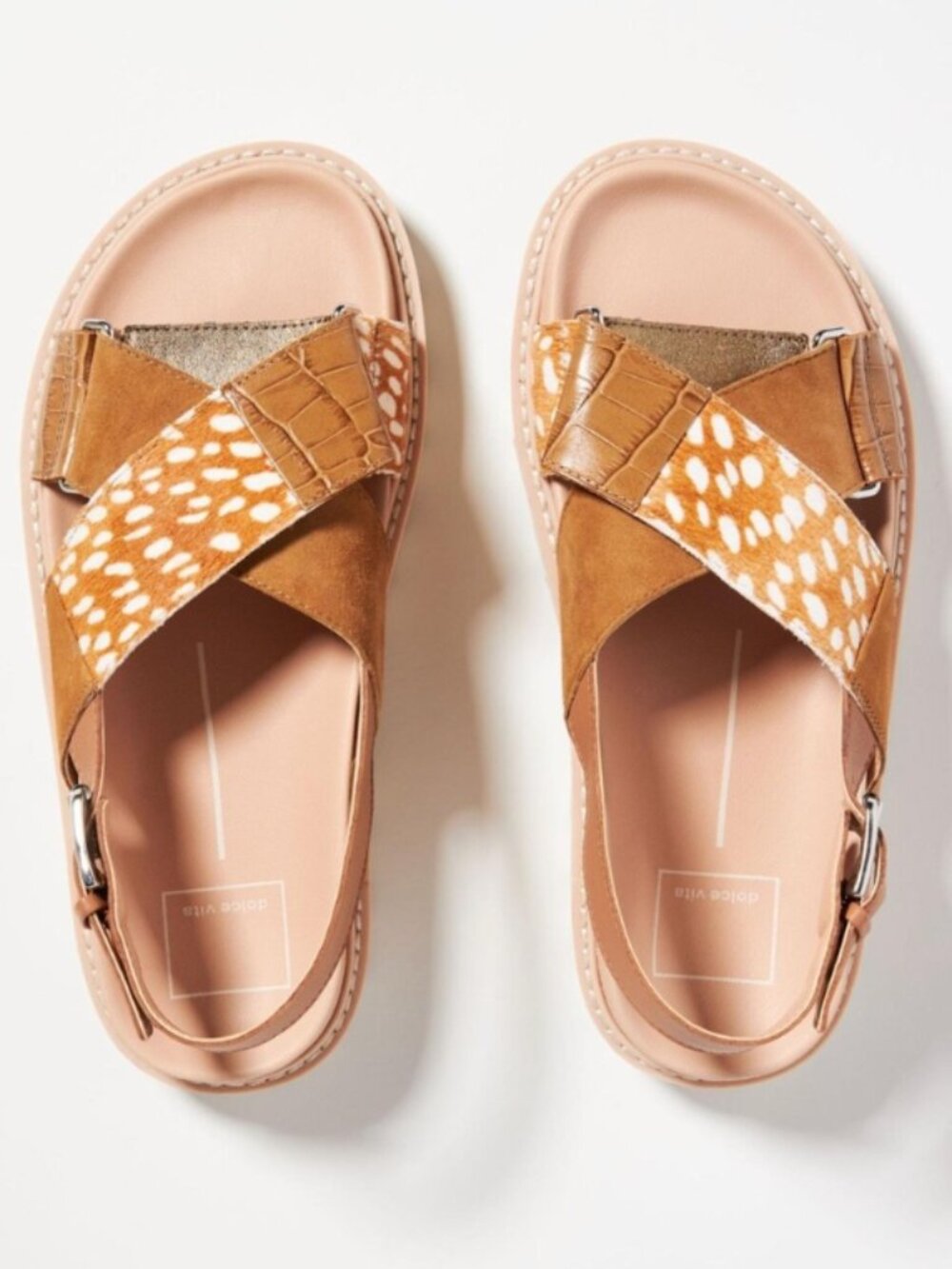 Dolce Vita Patchwork Platform Sandals